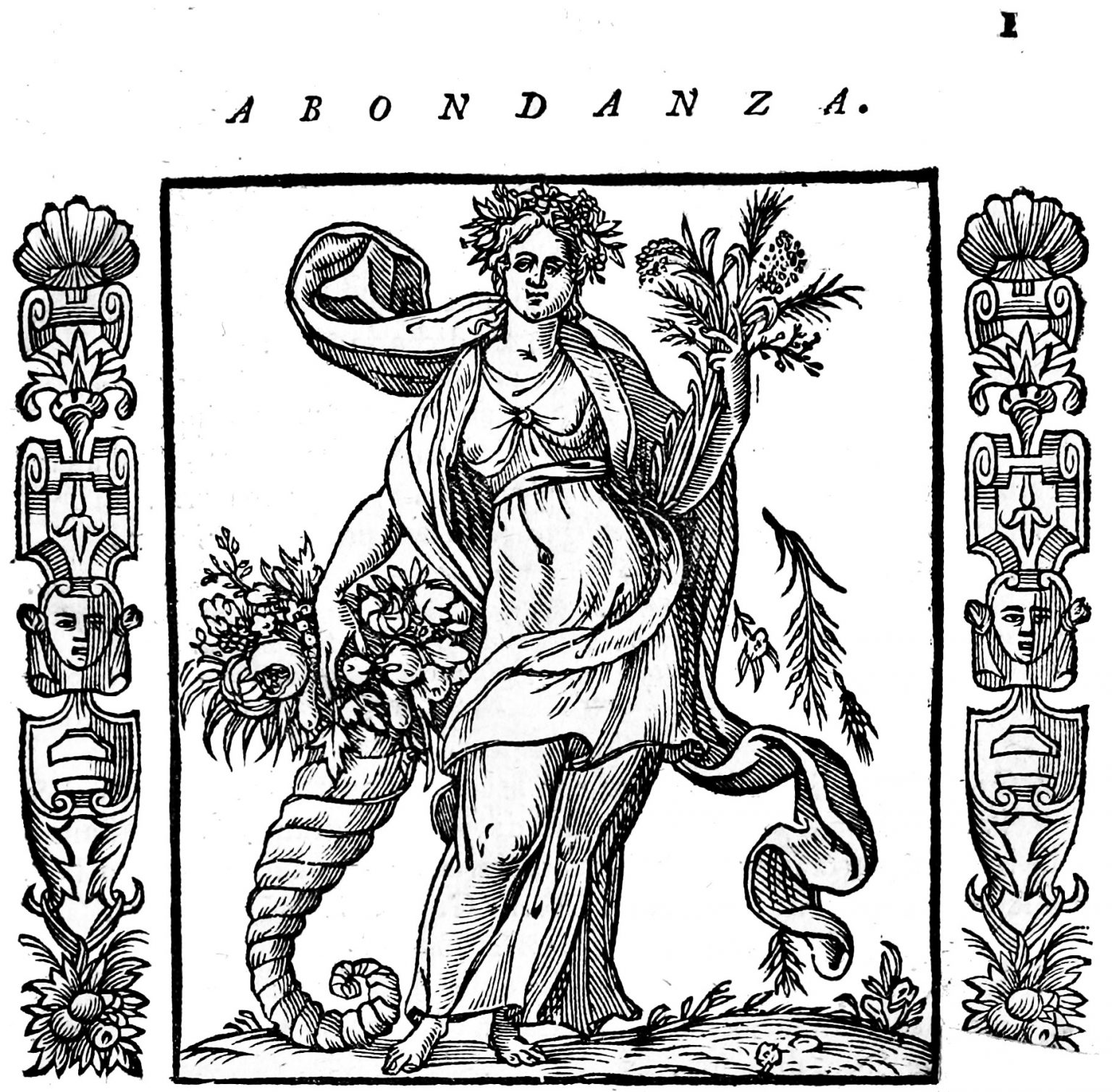 Abbondanza 1603 Iconologia di Cesare Ripa