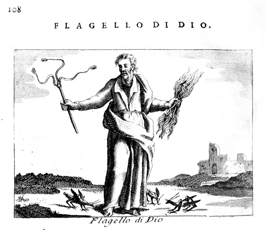 Flagello di Dio 1603 Iconologia di Cesare Ripa