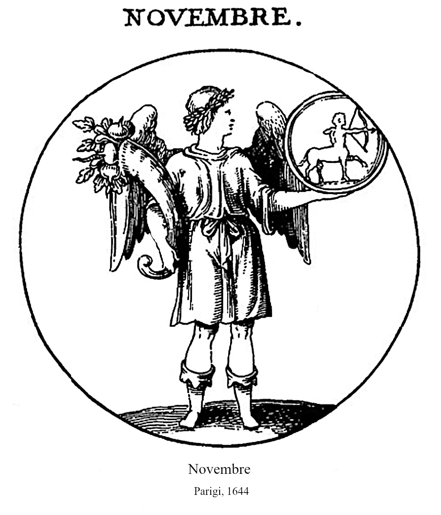 Mesi Novembre 1644 Iconologia di Cesare Ripa
